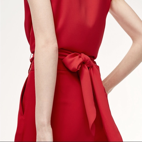 ARITZIA BABATON AZIZA BLOUSE RED - Picture 6 of 6